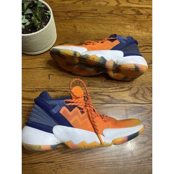 Adidas D.O.N. Issue #2 Donovan Mitchell Signal Orange Sneakers FV8958 Size 7 main image 4